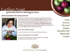 Earthen Feast website screenshot